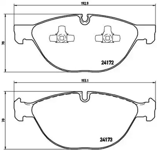 Колодки передние P06058 BREMBO