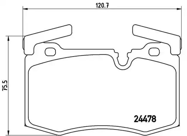 Колодки тормозные дисковые комплект P06068 BREMBO