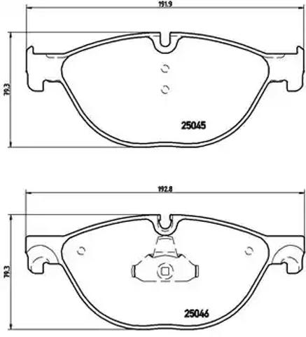 Колодки тормозные дисковые комплект P06076 BREMBO