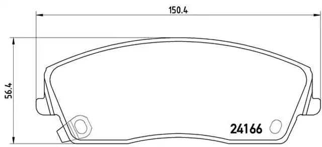 Колодки передние P11019 BREMBO