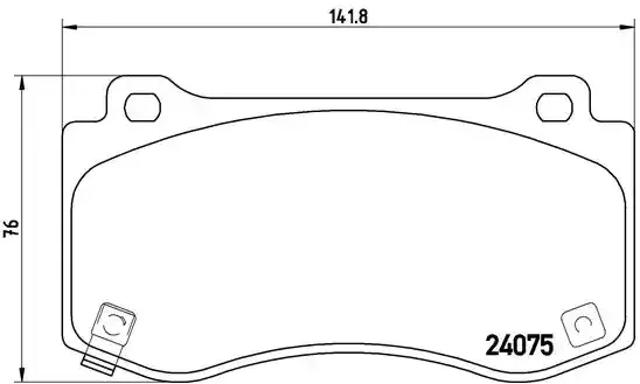 Колодки тормозные P11023 BREMBO