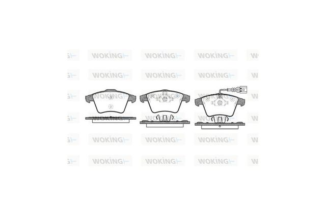 Тормозные колодки P1145301 WOKING