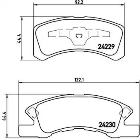 Тормозные колодки P16011 BREMBO