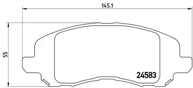 Колодки тормозные дисковые комплект P18001 BREMBO