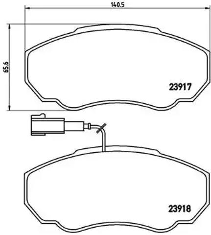 Колодки тормозные P23091 BREMBO