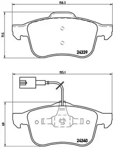 Колодки P23103 BREMBO