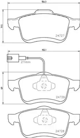 Колодки тормозные передние дисковые P23130 BREMBO
