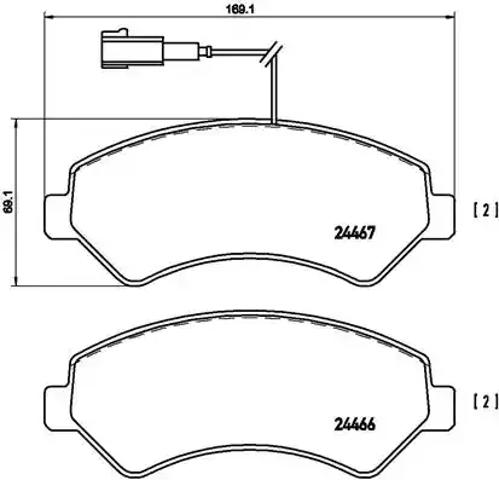 Колодки P23136 BREMBO