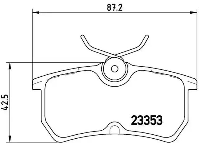 Задние дисковые колодки P24047 BREMBO