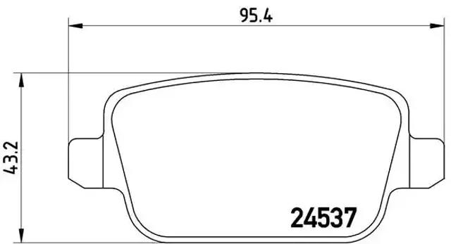 Задние тормозные колодки P24075 BREMBO