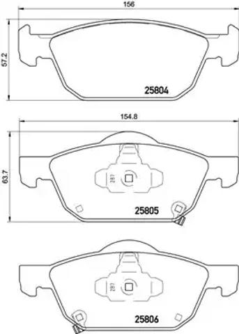 Колодки P28076 BREMBO