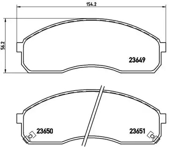 Колодки передние P30012 BREMBO