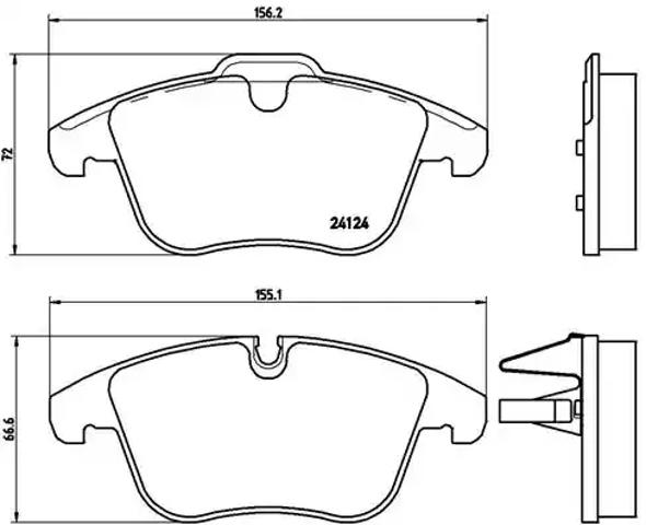Тормозные колодки P36022 BREMBO