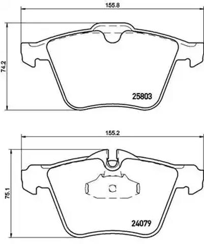 Передние тормозные колодки P36028 BREMBO