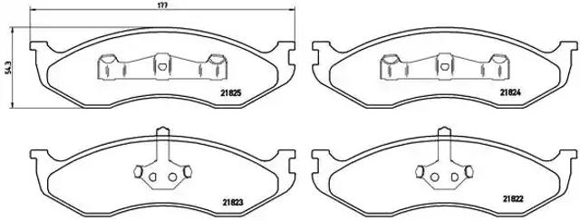 Тормозные колодки P37004 BREMBO