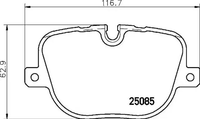Задние дисковые колодки P44025 BREMBO
