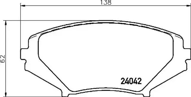 Колодки передние P49034 BREMBO