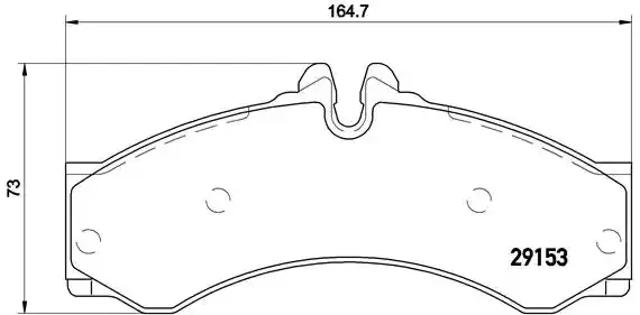 Колодки тормозные дисковые комплект P50028 BREMBO