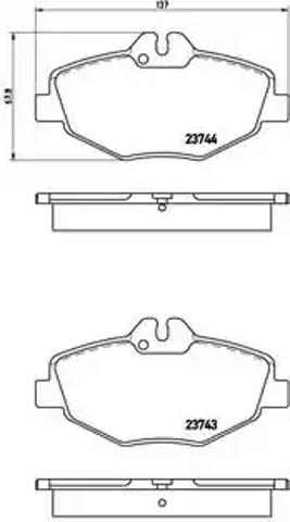 Колодки тормозные P50049 BREMBO