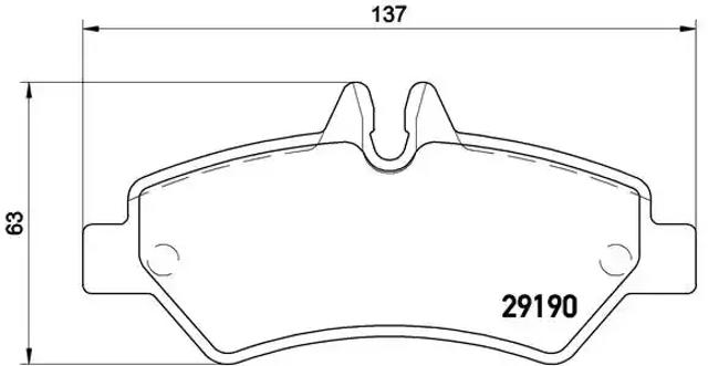 P50084 BREMBO Колодки тормозные задние дисковые купить в Днепр