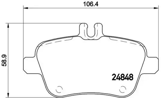 Колодки тормозные дисковые комплект P50091 BREMBO