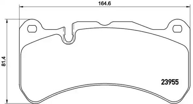 Передние тормозные колодки P50092 BREMBO