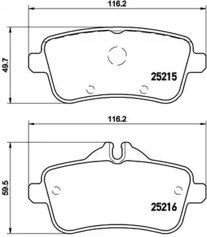 Колодки тормозные дисковые комплект P50100 BREMBO