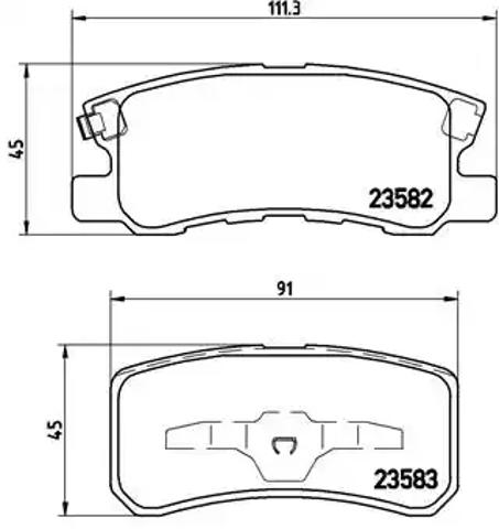 Колодки дисковые  P54031 BREMBO
