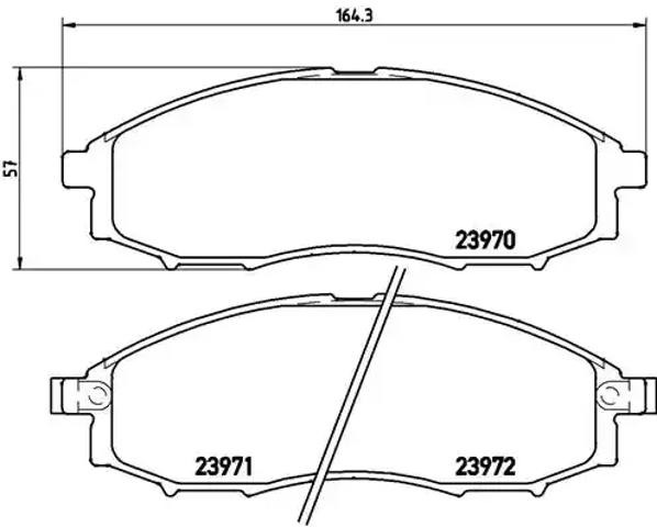 Передние тормозные колодки P56049 BREMBO