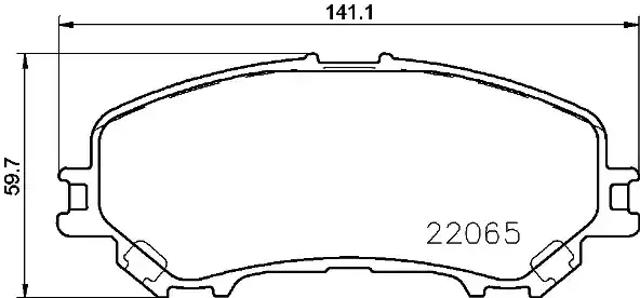 P56100 Передние тормозные колодки купить Полтава