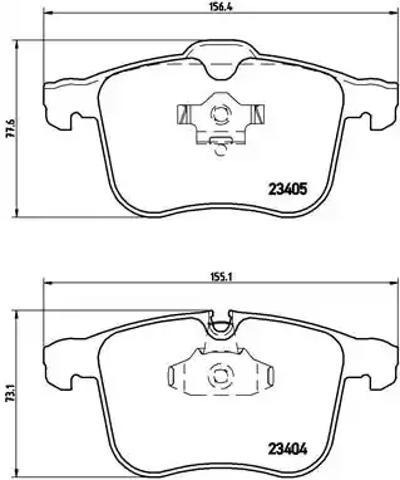 Колодки передние P59049 BREMBO