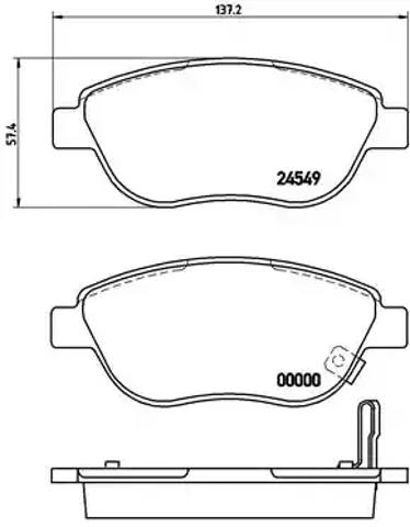 Колодки передние P59052 BREMBO