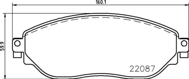 Тормозные колодки P59082 BREMBO