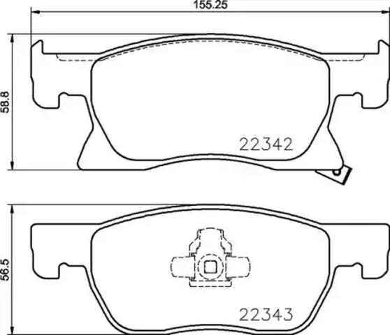 Колодки тормозные дисковые комплект P59092 BREMBO