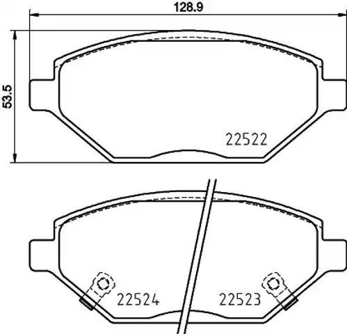 Тормозные колодки P59093 BREMBO