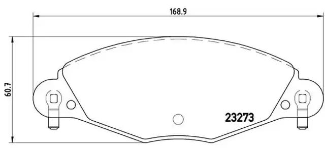 Колодки передние P61072 BREMBO