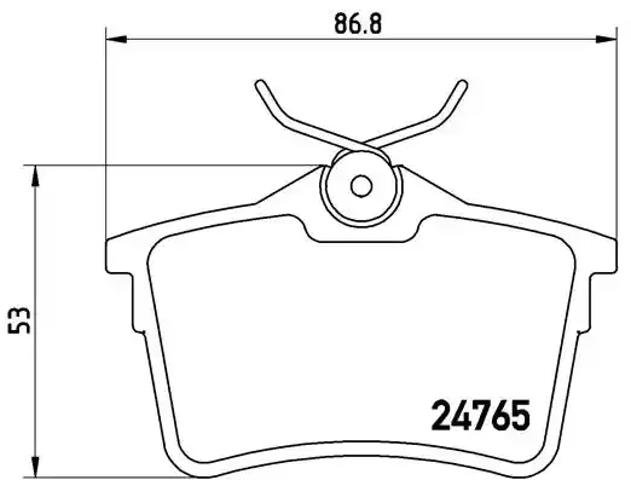 Задние дисковые колодки P61084 BREMBO
