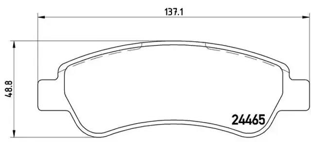 Колодки тормозные задние, дисковые P61091 BREMBO