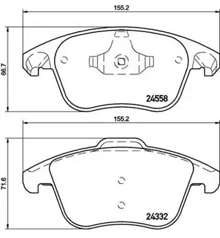 Колодки тормозные дисковые комплект P61117 BREMBO