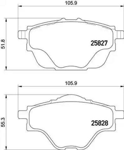 Колодки дисковые  P61124 BREMBO