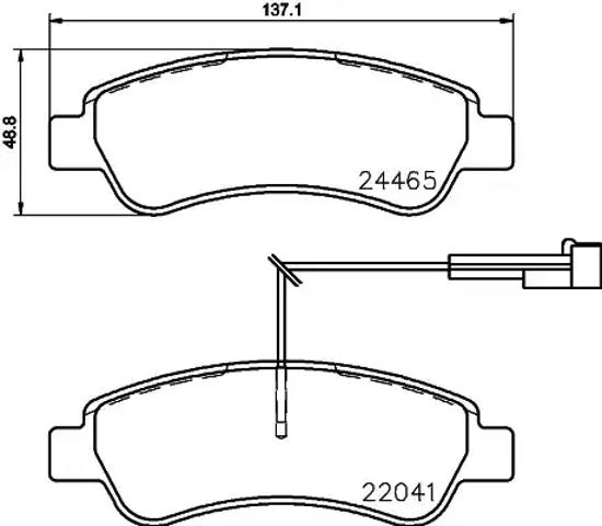 Задние дисковые колодки P61125 BREMBO
