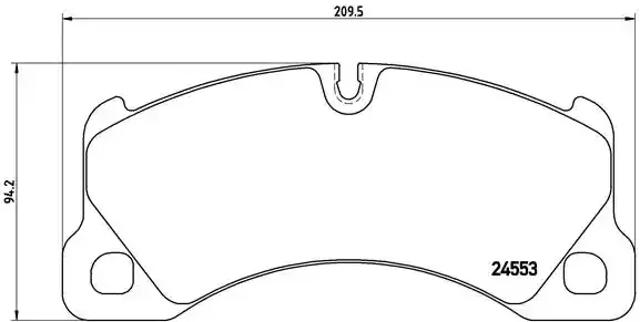 Колодки тормозные дисковые комплект P65017 BREMBO