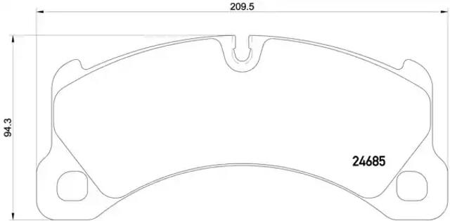 Передние тормозные колодки P65026 BREMBO
