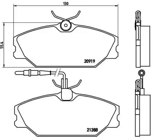 Тормозные колодки P68014 BREMBO