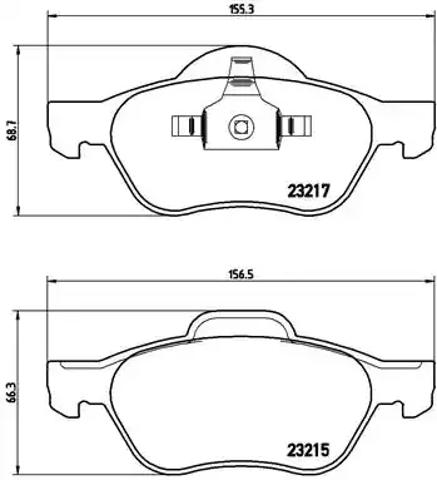 Колодки тормозные дисковые комплект P68048 BREMBO
