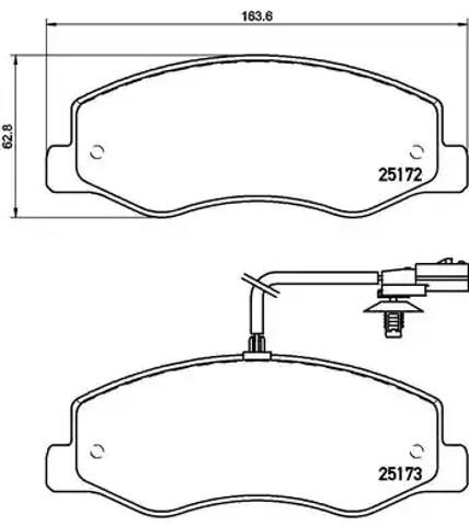 Колодки тормозные дисковые комплект P68061 BREMBO