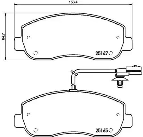 Передние тормозные колодки P68062 BREMBO