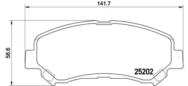 Передние тормозные колодки P79028 BREMBO