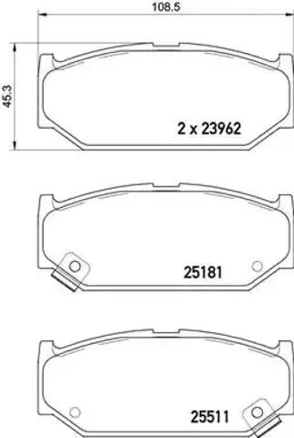 Колодки P79031 BREMBO