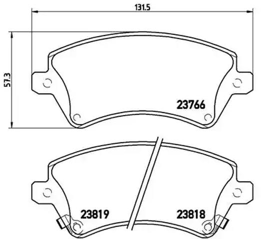 Тормозные колодки P83064 BREMBO